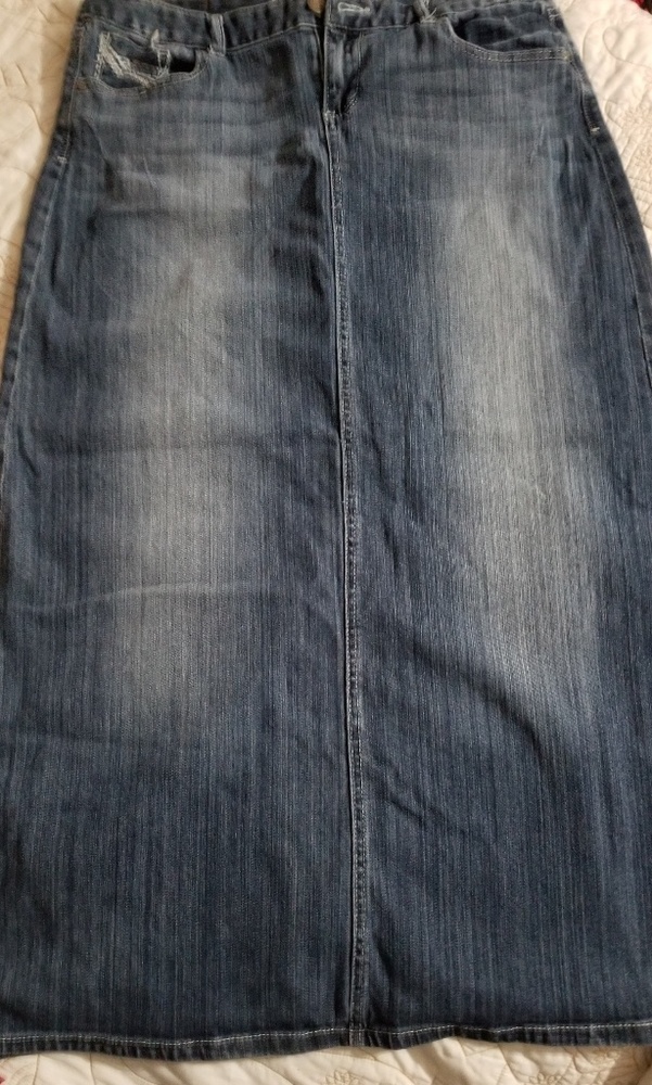 Maurices Denim Maxi Skirt